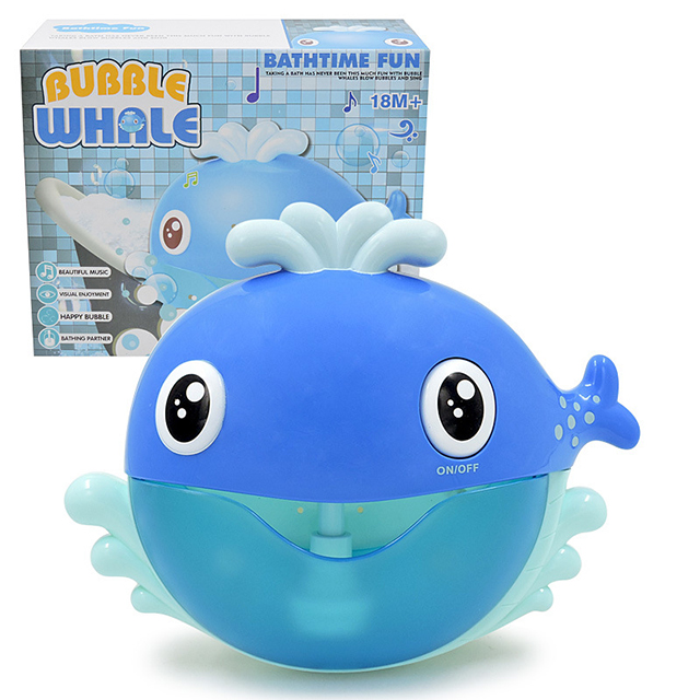 Whale Bubble Machine Musical Bubble Maker Bath Baby Toy Bath Shower Fun ...